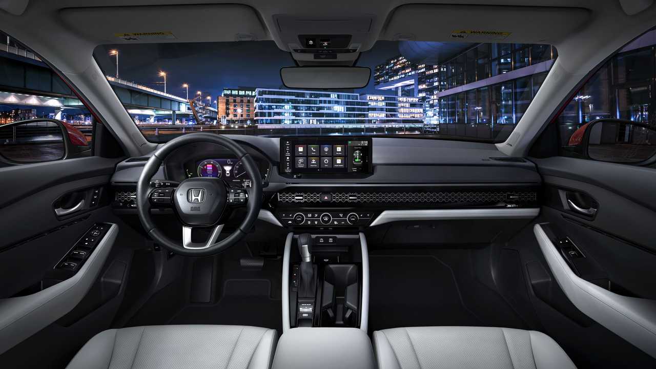 Interior front seat view of the 2023 Honda accord