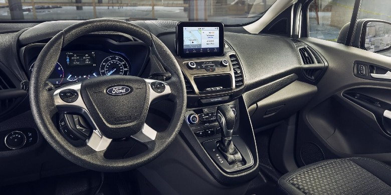 Interior technology in the 2023 Ford transit connect