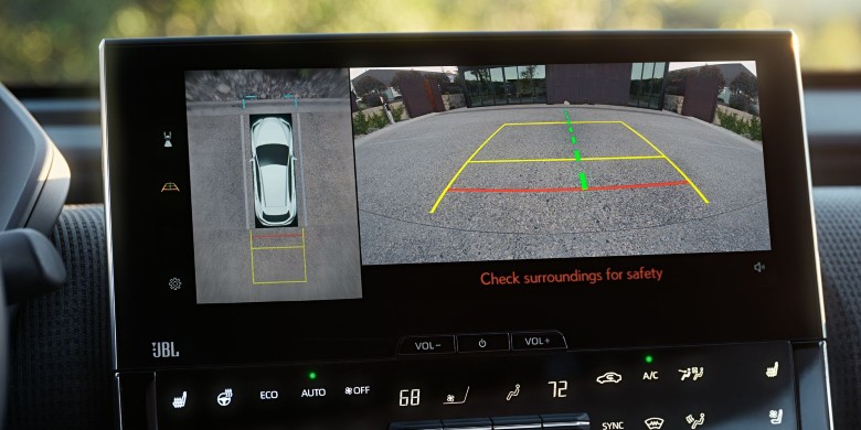 Infotainment center in the 2024 Toyota bZ4X