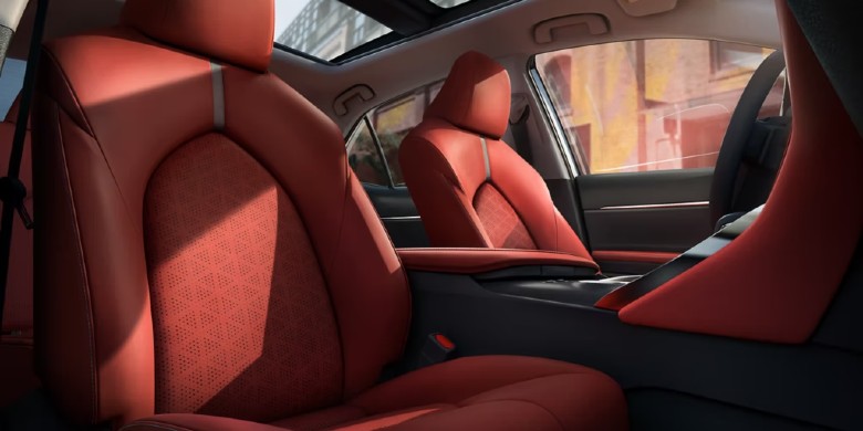 Interior front seat view in the 2024 Toyota Camry