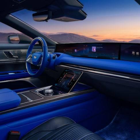 Custom interior of the Cadillac Celestiq for sale in Tempe, AZ