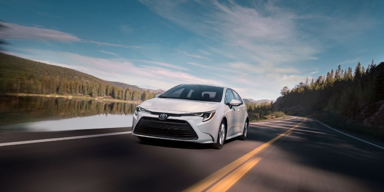Front exterior view of the 2024 Toyota Corolla Hybrid