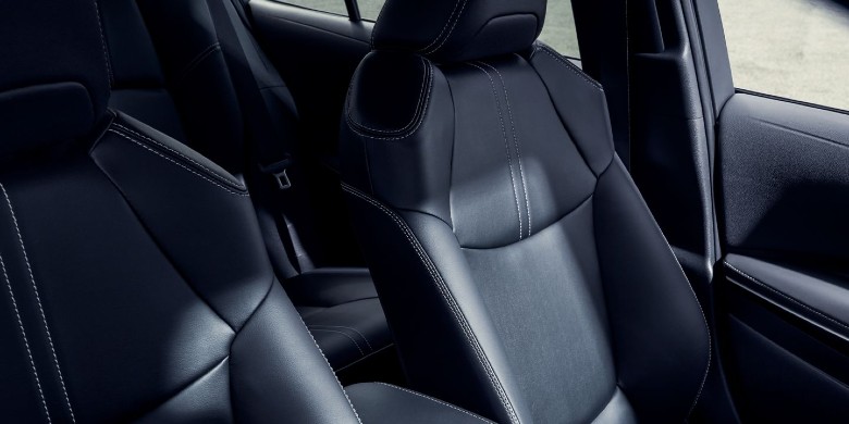 Interior front seat view in the 2024 Toyota Corolla Hybrid