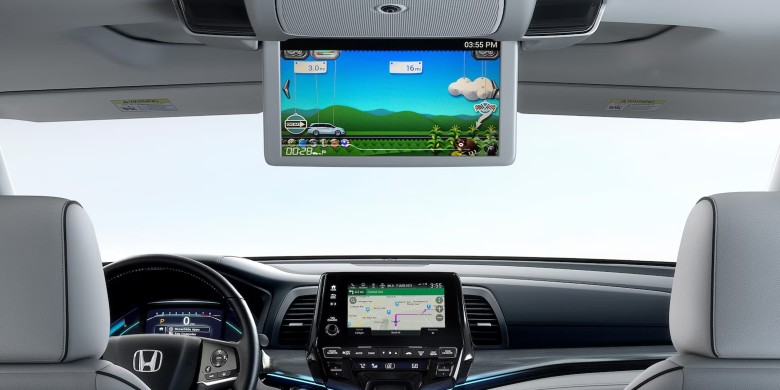 Interior view in the 2024 Honda odyssey