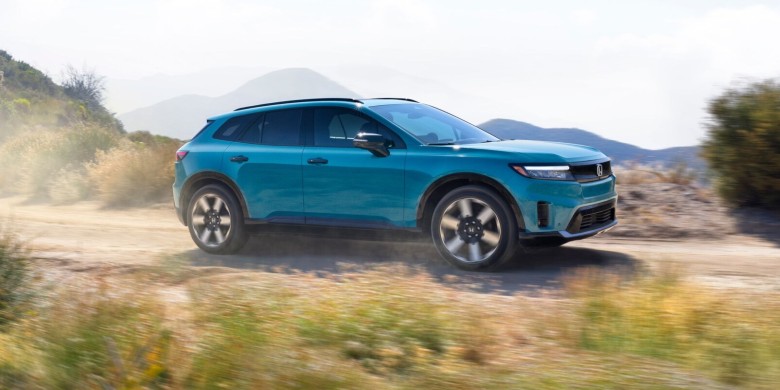 Front exterior view of the 2024 Honda Prologue