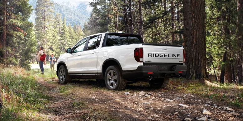 Rear exterior view of the 2024 Honda Ridgeline