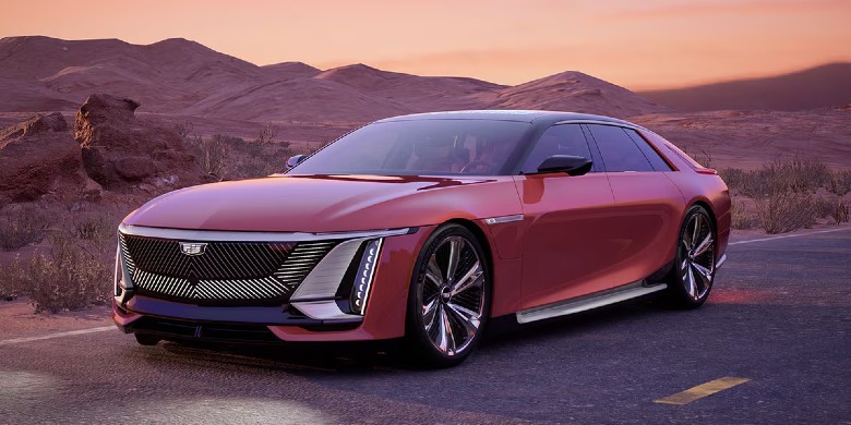 Rear exterior view of the 2025 Cadillac Celestiq for sale in Tempe, AZ