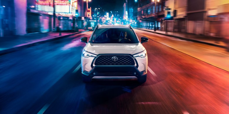 Front exterior view of the 2026 Toyota Corolla Cross