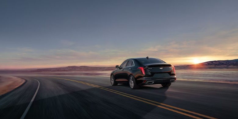 Side exterior view of the 2025 Cadillac CT4