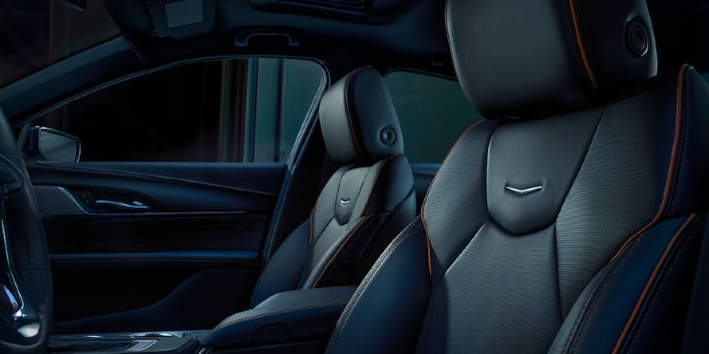 Interior steering wheel view of the 2025 Cadillac CT4