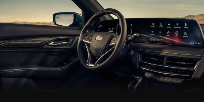 Interior seating in the 2025 Cadillac CT5-V for sale in Tempe, AZ