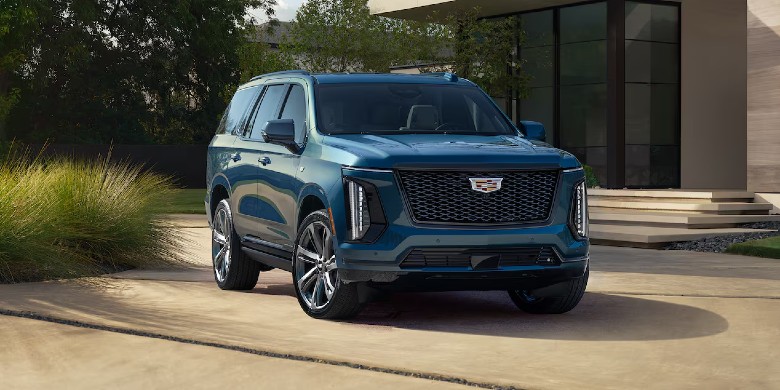 Front exterior view of the 2025 Cadillac Escalade ESV for sale in Tempe, AZ