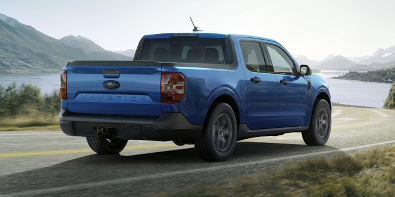 Exterior view of the rear of the 2025 Ford Maverick