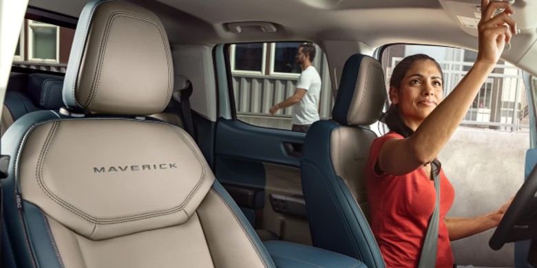 View of interior seating in the 2025 Ford Maverick
