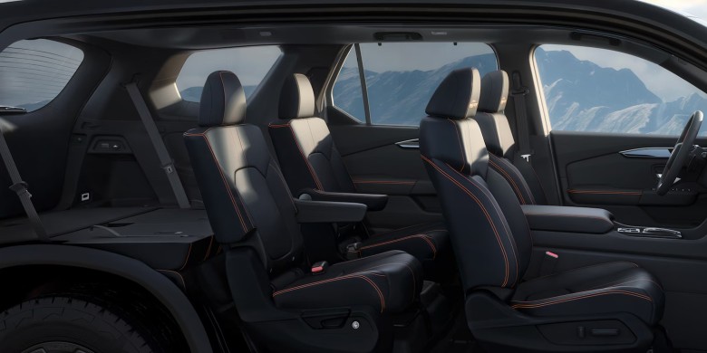 Interior front seat view of the 2025 Honda Pilot