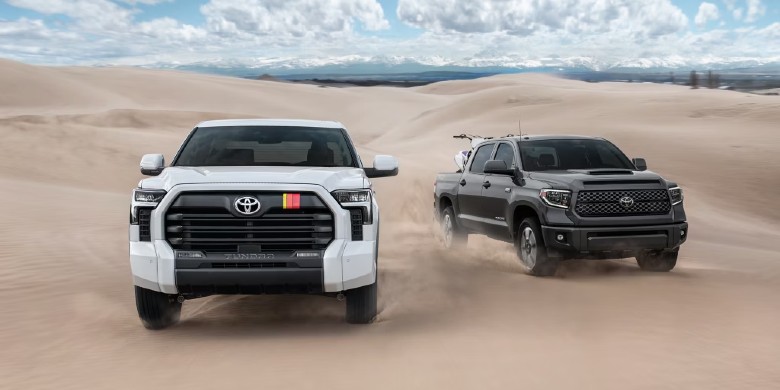 Front exterior view of the 2025 Toyota Tundra