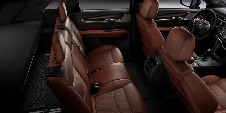 Interior view of the seating in the 2025 Cadillac XT5 for sale in Phoenix, AZ