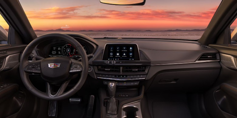 Interior front dash view in the 2026 Cadillac CT4