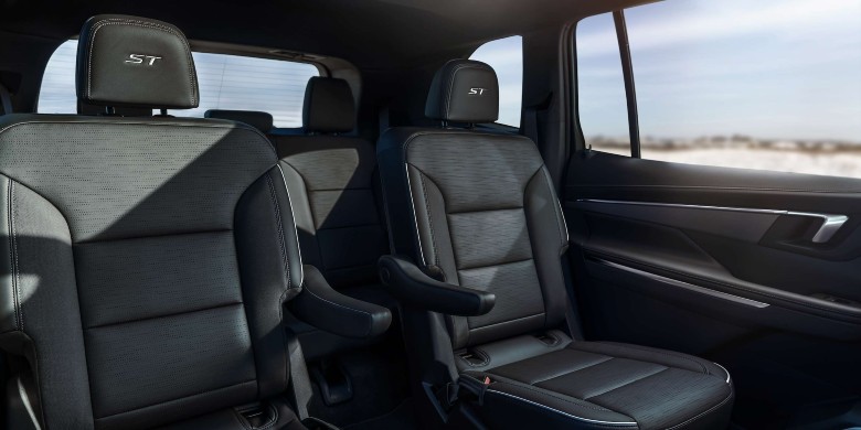 Interior view of the seating in the 2026 Buick Enclave