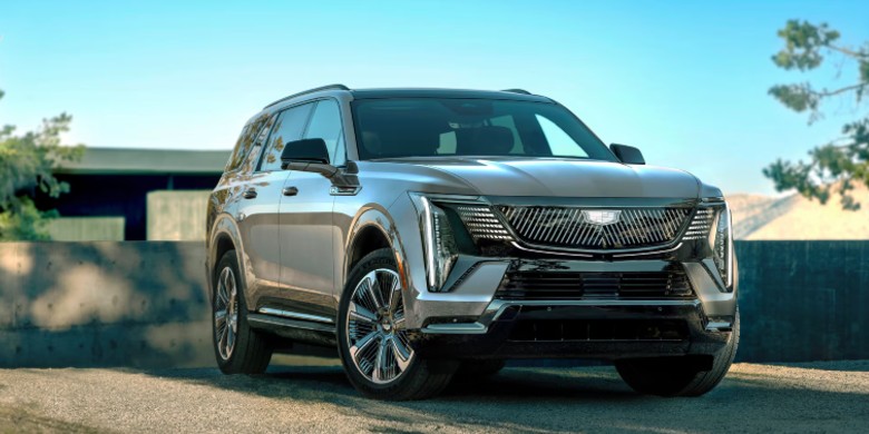 Front exterior view of the 2026 Cadillac Escalade IQL for sale in Tempe, AZ