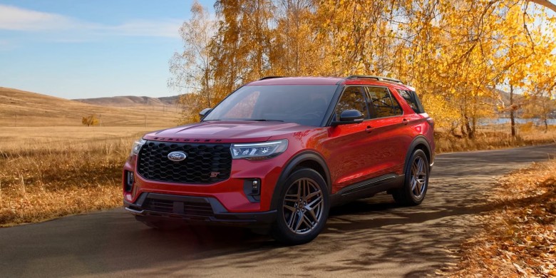 Front exterior view of the 2026 Ford Explorer