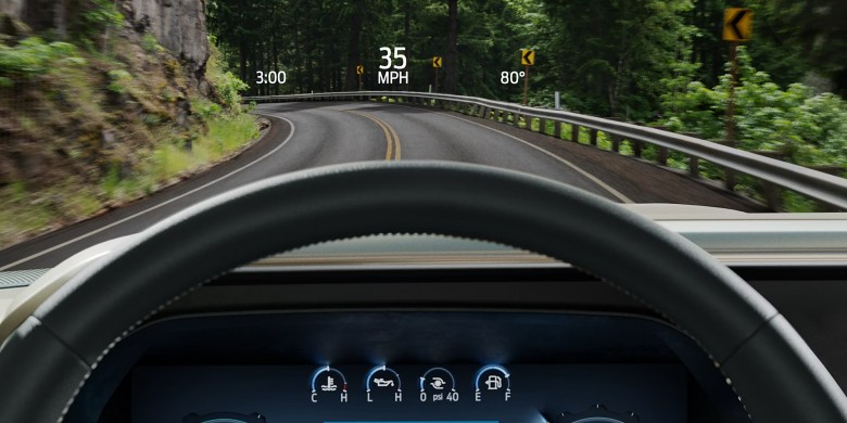 Interior front dash view in the 2026 Ford F-150
