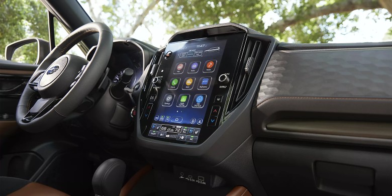 Interior front dash view in the 2026 Subaru Forester