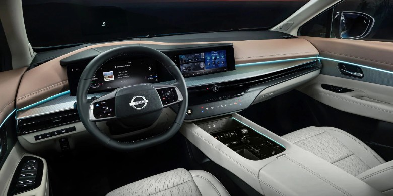 Interior front seat view of the 2026 Nissan Murano
