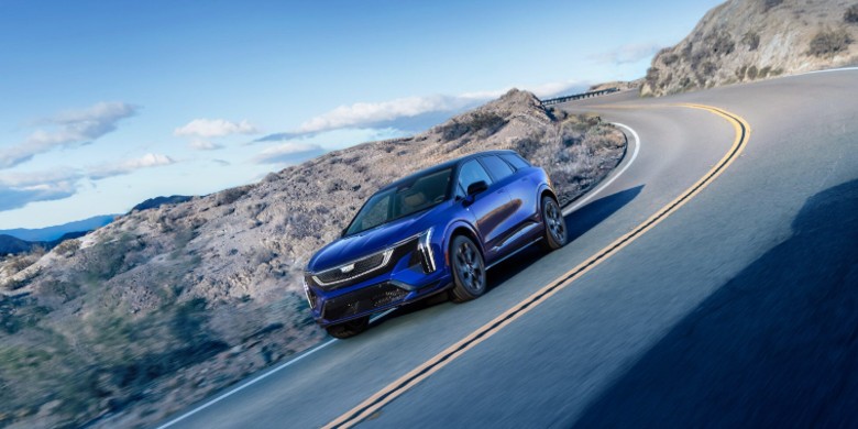 Front exterior view of the 2026 Cadillac optiqv for sale in Tempe, AZ