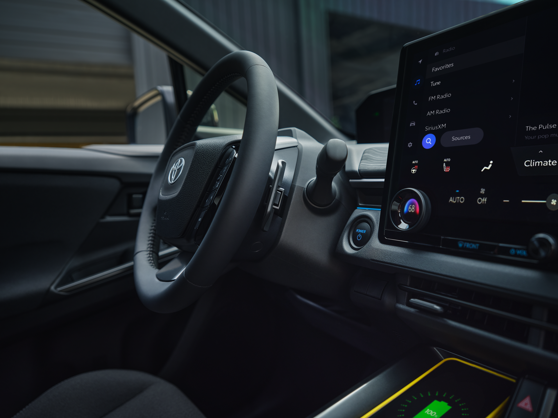 2027 Toyota C-HR SE interior, black fabric