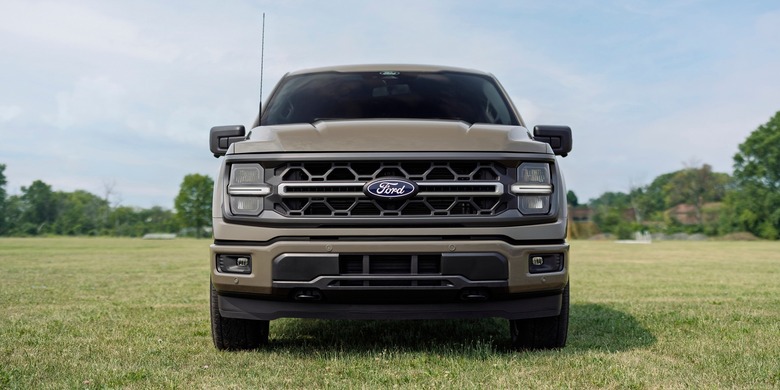 2027 Ford F-150 front grille grass