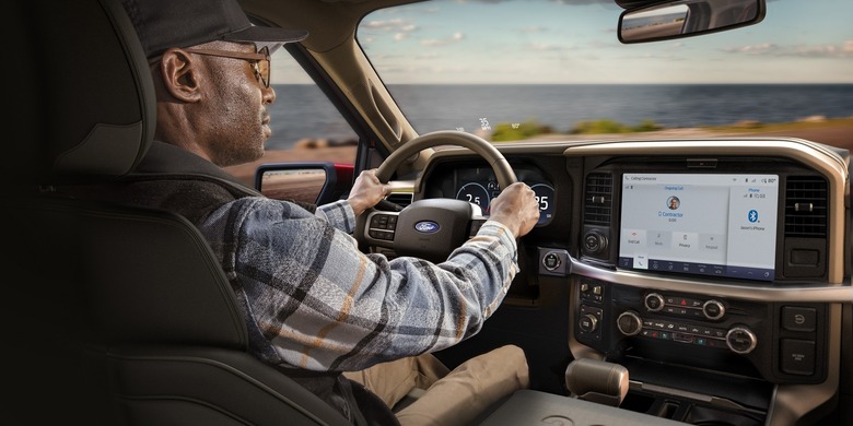 2027 Ford F-150 interior driver touchscreen