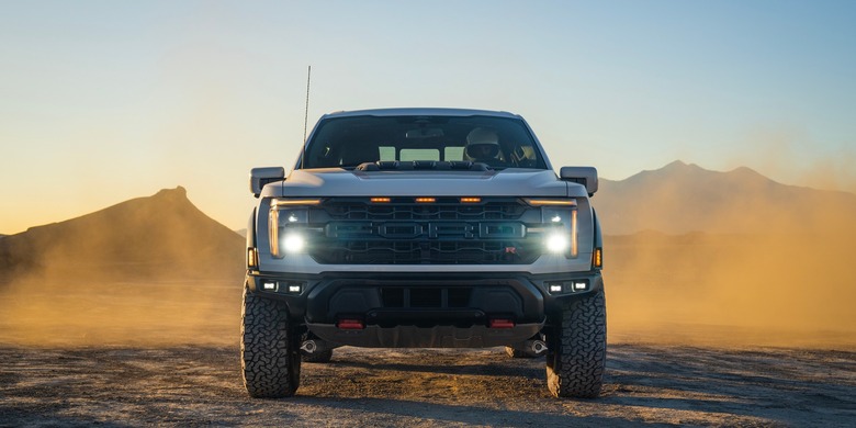 2027 Ford F-150 Raptor front desert sunset