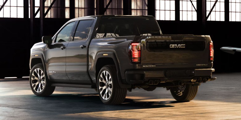 Rear view of the 2027 GMC Sierra 1500 pickup truck