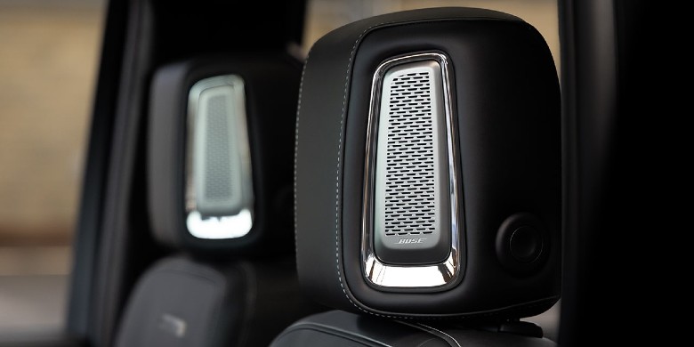 2027 GMC Sierra 1500 available class-exclusive Bose premium front head-restraint speaker