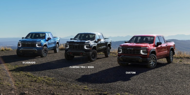 Línea de versiones del Silverado 1500 2027 cerca de Kaufman TX