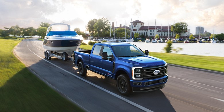 Towing a boat along the lakefront