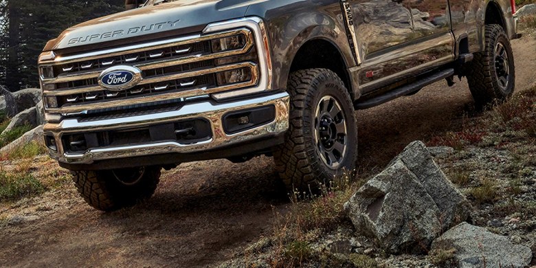 2027 Ford Super Duty Tremor off-road package on the trail