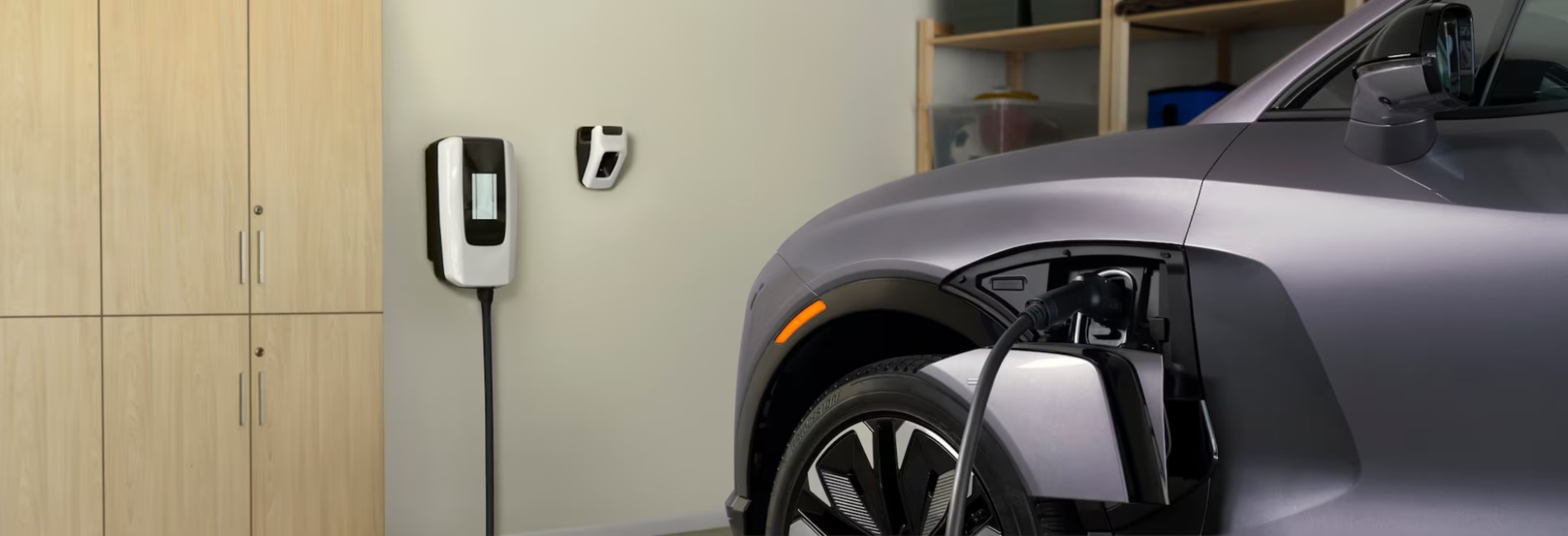 Chevy EV battery and charging Chevy electric vehicle plugged in to charge