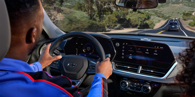 Teen driver behind the wheel of a Chevrolet