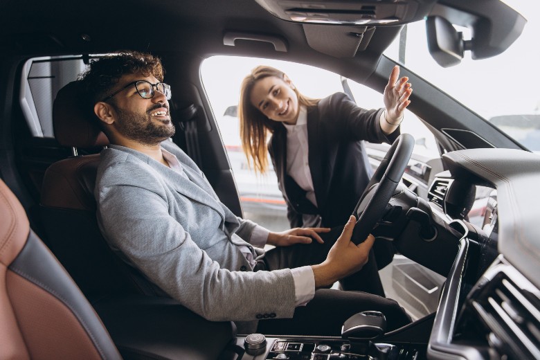Test driving a used car near Carrollton GA