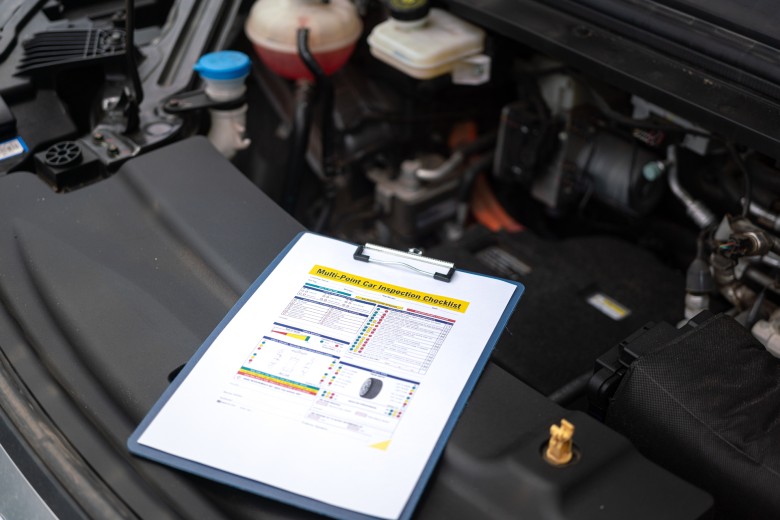 Multi-point inspection on a used car at Gates of Granger