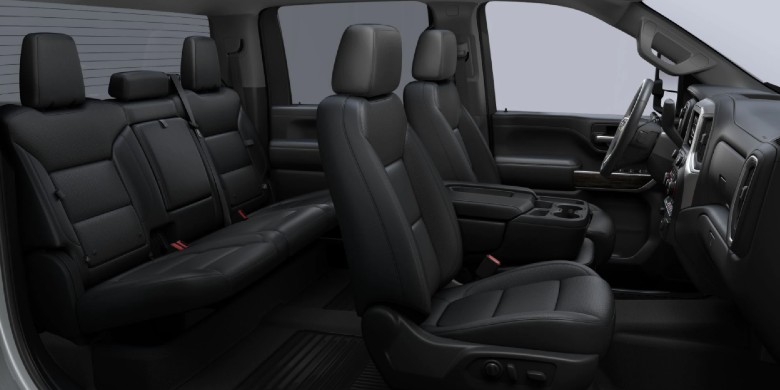 Interior seating view of the 2023 Chevrolet Silverado 2500HD