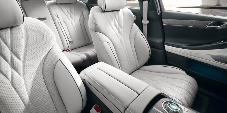 Interior seating view of the 2024 Genesis Electrified G80 for sale near Milwaukee, WI