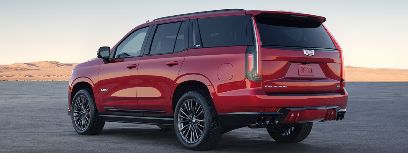 Rear exterior view of the 2024 Cadillac Escalade-V for sale in Tempe, AZ