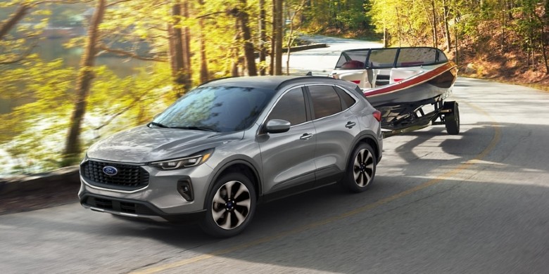2024 Ford Escape towing a boat