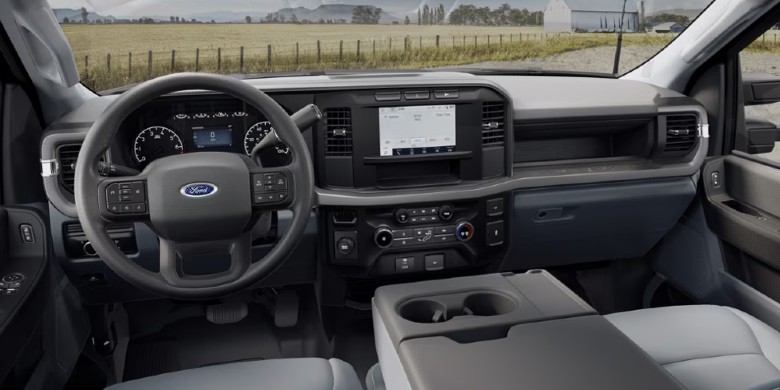 Infotainment center available in the 2024 Ford Super Duty F-350