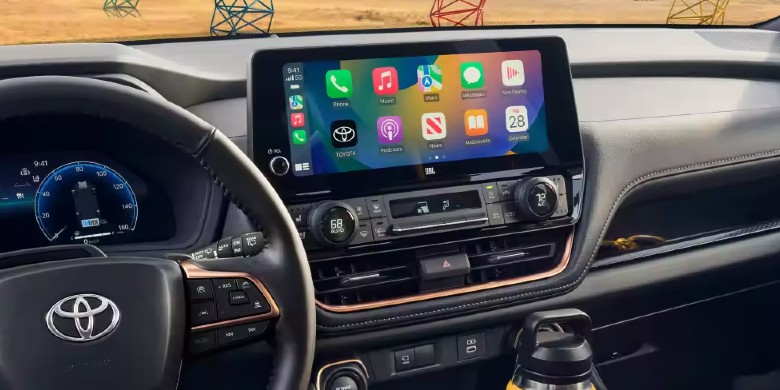 Infotainment center in the 2024 Toyota Grand Highlander