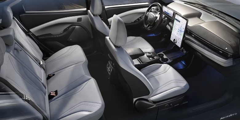 Interior seating view of the 2024 Ford Mustang Mach-E