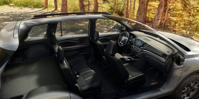 Interior seating view in the 2024 Honda Passport